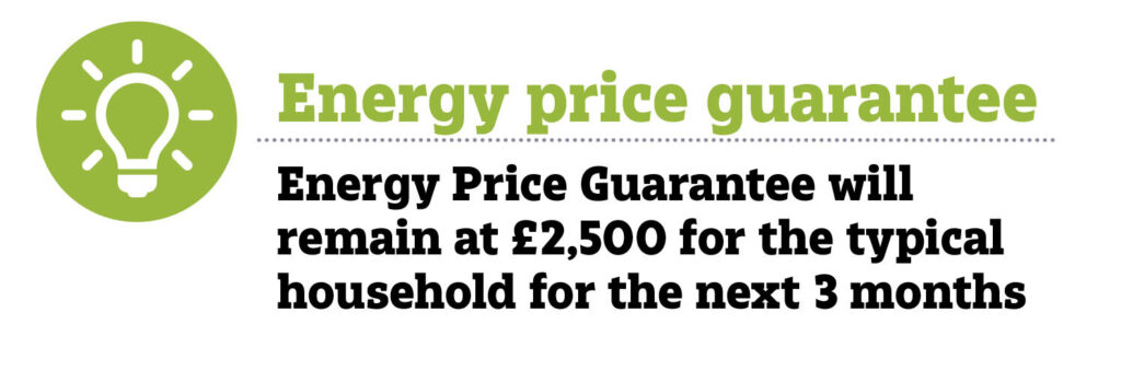 energy price guarnatee on energy bills
